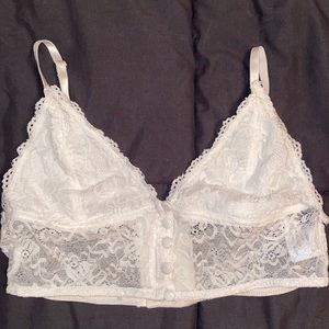 white fox lace bralette